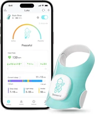 Sense-U Smart Sock Shoe Baby Monitor - Track Baby’S Heart Rate, Movement and Sle