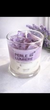 Iced Lavender Latte Candle Handmade,Calming Lavender Scent,Soy And Gel Wax 12 Oz