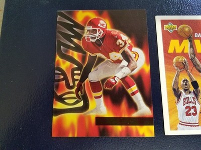 Dale Carter KC Chiefs 1996 Topps Gilt Edge NFL ERROR OVERSIZE Blank Back