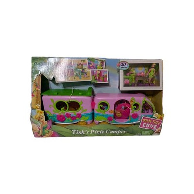 Disney Fairies Tink's Pixie Camper Palm Tree Cove 20 + Pieces Rare NIB