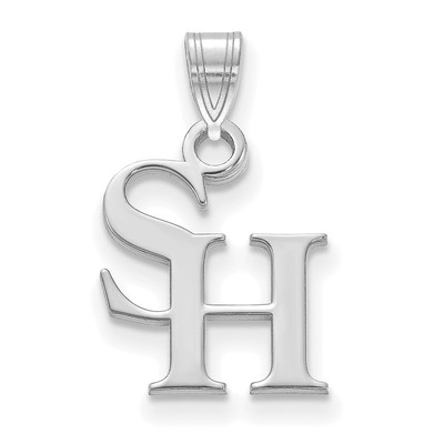 Kleiner Anhänger 10k Weißgold LogoArt Sam Houston State University