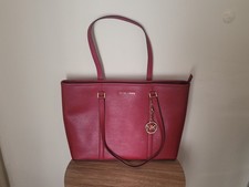   Red Structured Michael Kors Tote Bag   Exce...