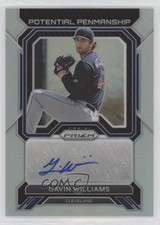 2023 Panini Prizm Potential Penmanship Silver Gavin Williams #PP-GW Auto 16i3