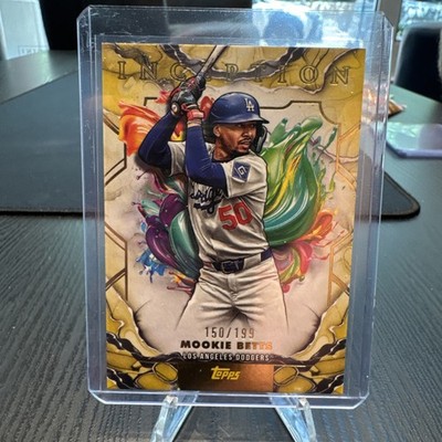 2025 Topps Inception Mookie Betts Yellow /199 Los Angeles Dodgers