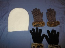 Juniors Lotof Winter Accessories Rue21 Etc Slouchy Beanie Hat 2 Pair Knit Glove