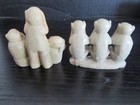 2 Vintage Chinese Stone Carving Pieces of Wisdom Monkeys — photo 2