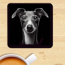 Italian Greyhound Coaster, Dog Print,  Gift, Present