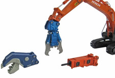 Fixation miniature Hitachi échelle 1/50 pour série ZH200/ZX200-5 lot de 4