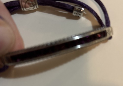 Brighton lila Kristall Herz nicht mehr produziert Armband - Bild 1 von 9