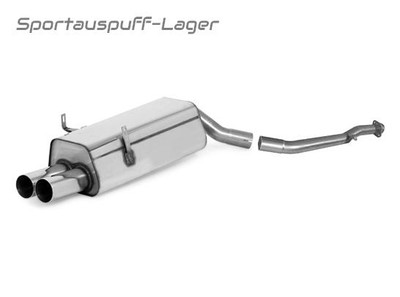 Fox Sportauspuff +VBR BMW 3er E36 316i 318i Limo Touring Coupe Cabrio 2x76mm