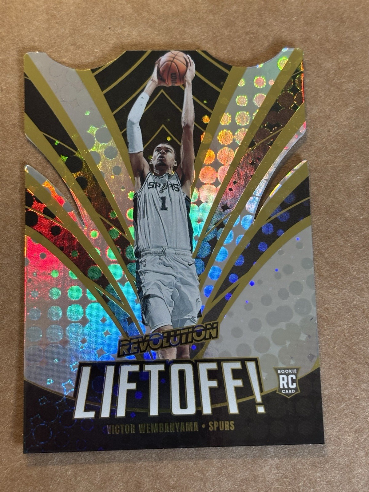 2023-24 Panini Revolution Victor Wembanyama #6 RC Rookie Liftoff! Die Cut