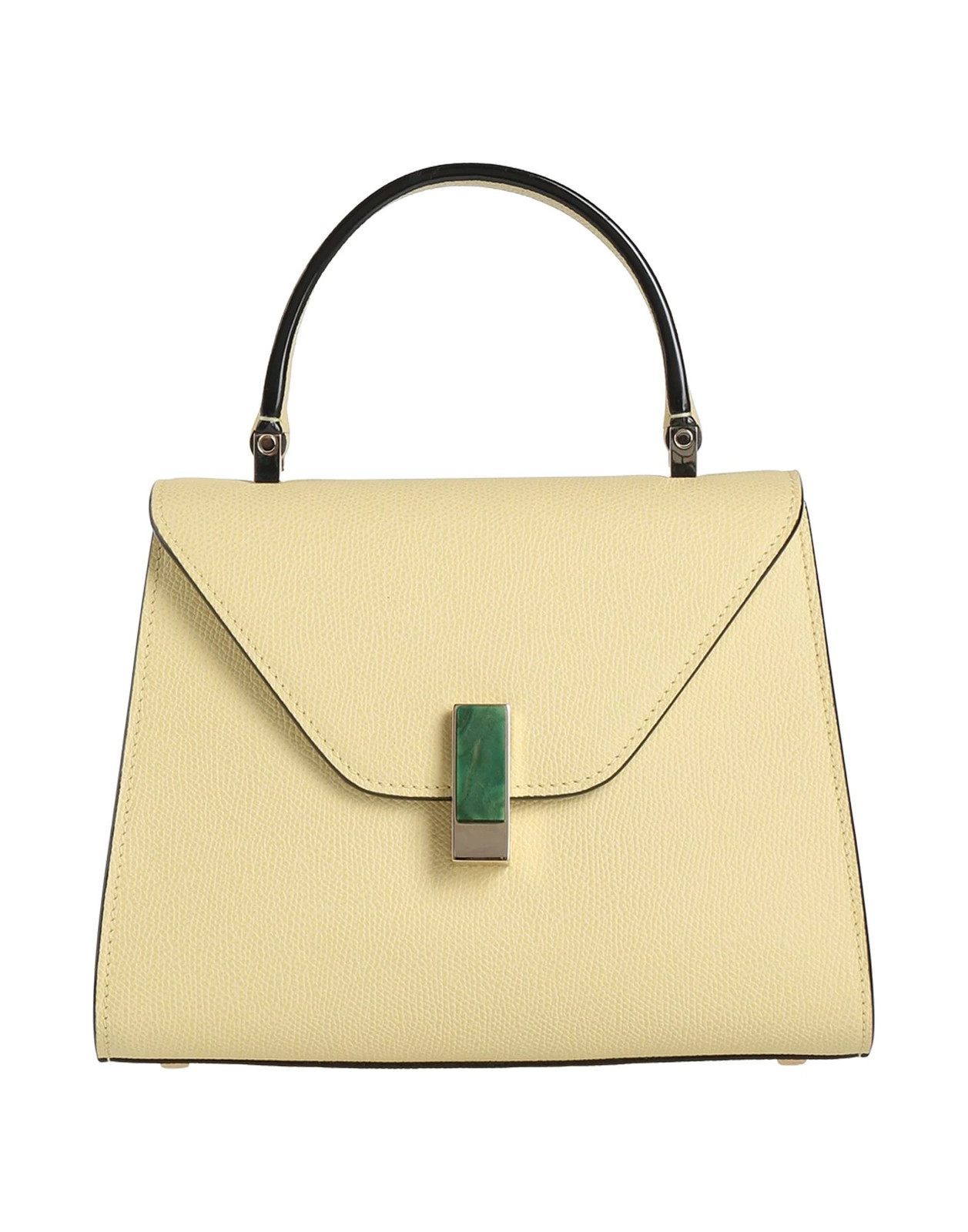 Valextra - Women - Pebbled-leather Flap bag - Pastel yellow