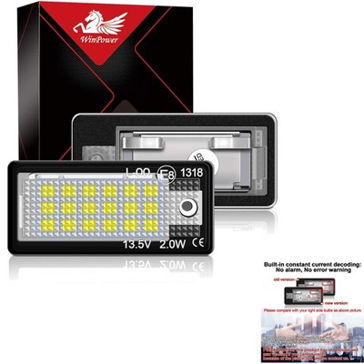 Kennzeichenbeleuchtung LED, Glühbirnen, Nummernschild, SMD, Canbus, 12V für A...