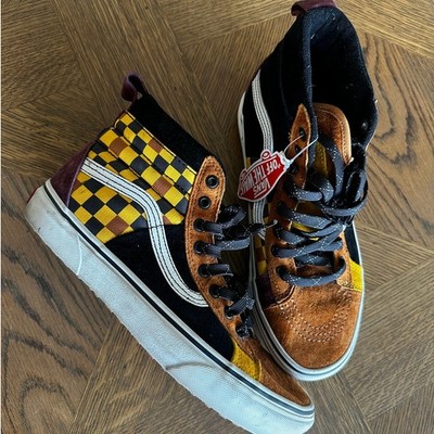 Vans Sk8-Hi MTE Patchwork Checkerboard Sneakers Size 9