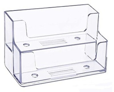 2 Tier Acrylic Business Card Holder - Clear - FREE SHIPPING!