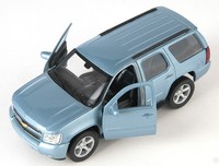 Blitz Versand Chevrolet Chevy Tahoe Blau / Blue Welly Modell Auto 1:34 Neu & Ovp