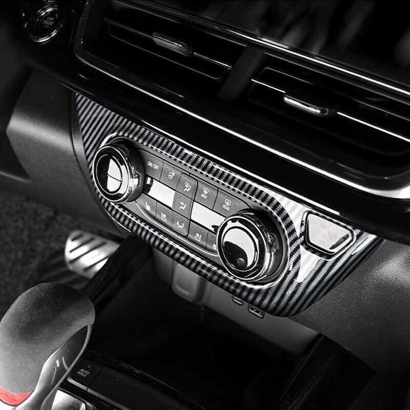 Carbon Fiber ABS Air Conditioner Button Panel Cover Trim For Chevrolet Trax 2024