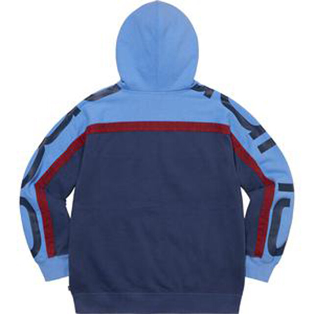 【Supreme】Big Logo Zip Up Hooded Sweatshirt★Navy★25SS supreme Big Logo Paneled Zip Up Hooded Sweatshirt Navy