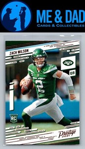 2021 Panini Chronicles #202 Zach Wilson Prestige Rookies Update