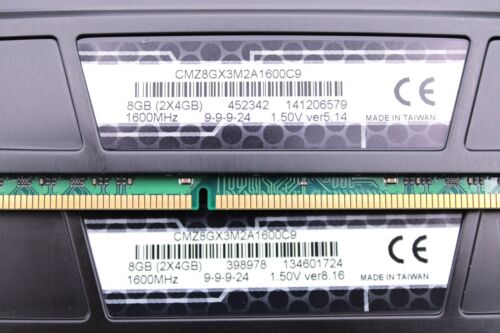 Corsair_ VENGEANCE_ 8GB RAM Kit _ DDR3 1600 MHz @ 1.5v _CL 9 *USED* - Picture 3 of 3