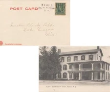 New York Homer, N.Y. 1908 Perfection Machine Type 3  PPC (David Harum Tavern, Ho