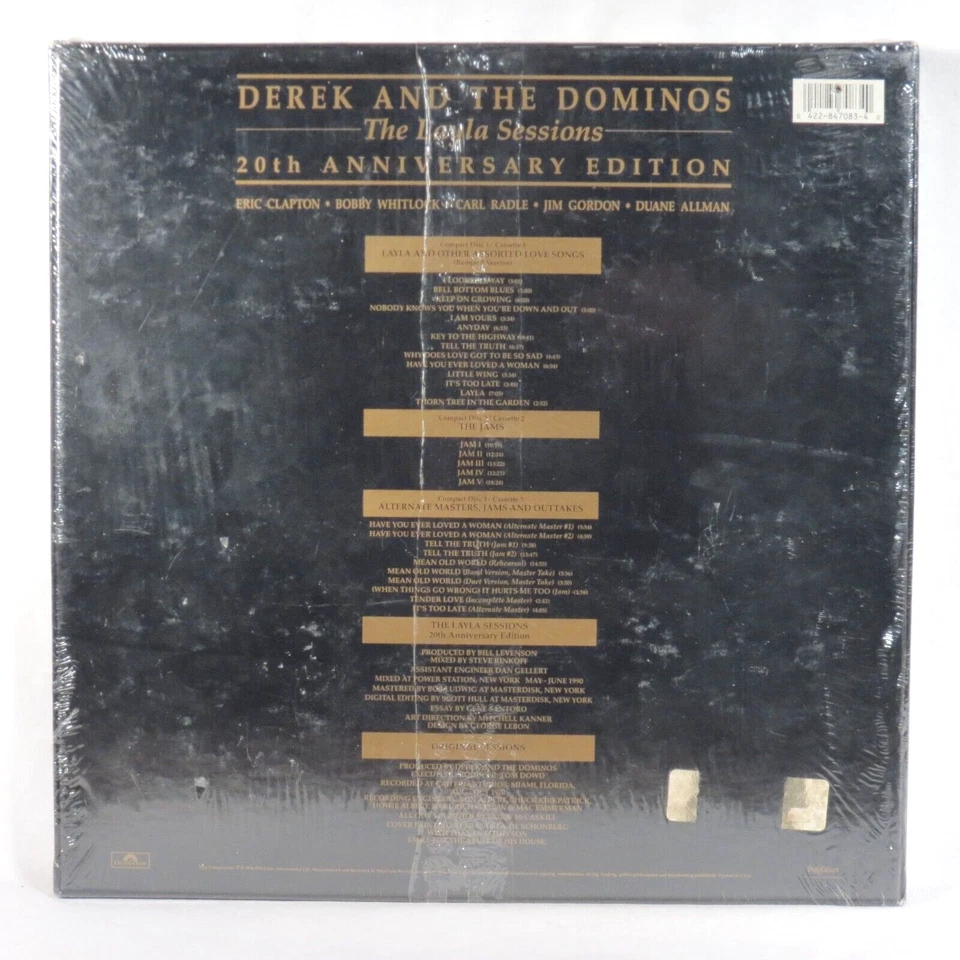 DEREK / DOMINOS  Layla Sessions 20th Ann. 1st US  ReM 3 x CS box  SEALED Clapton - Image 2 of 2