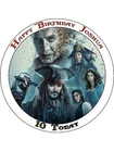 Pirates Of The Caribbean 5 7.5" Round Cake Topper