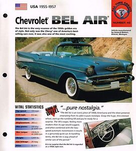 1957 Bel Air Color Chart