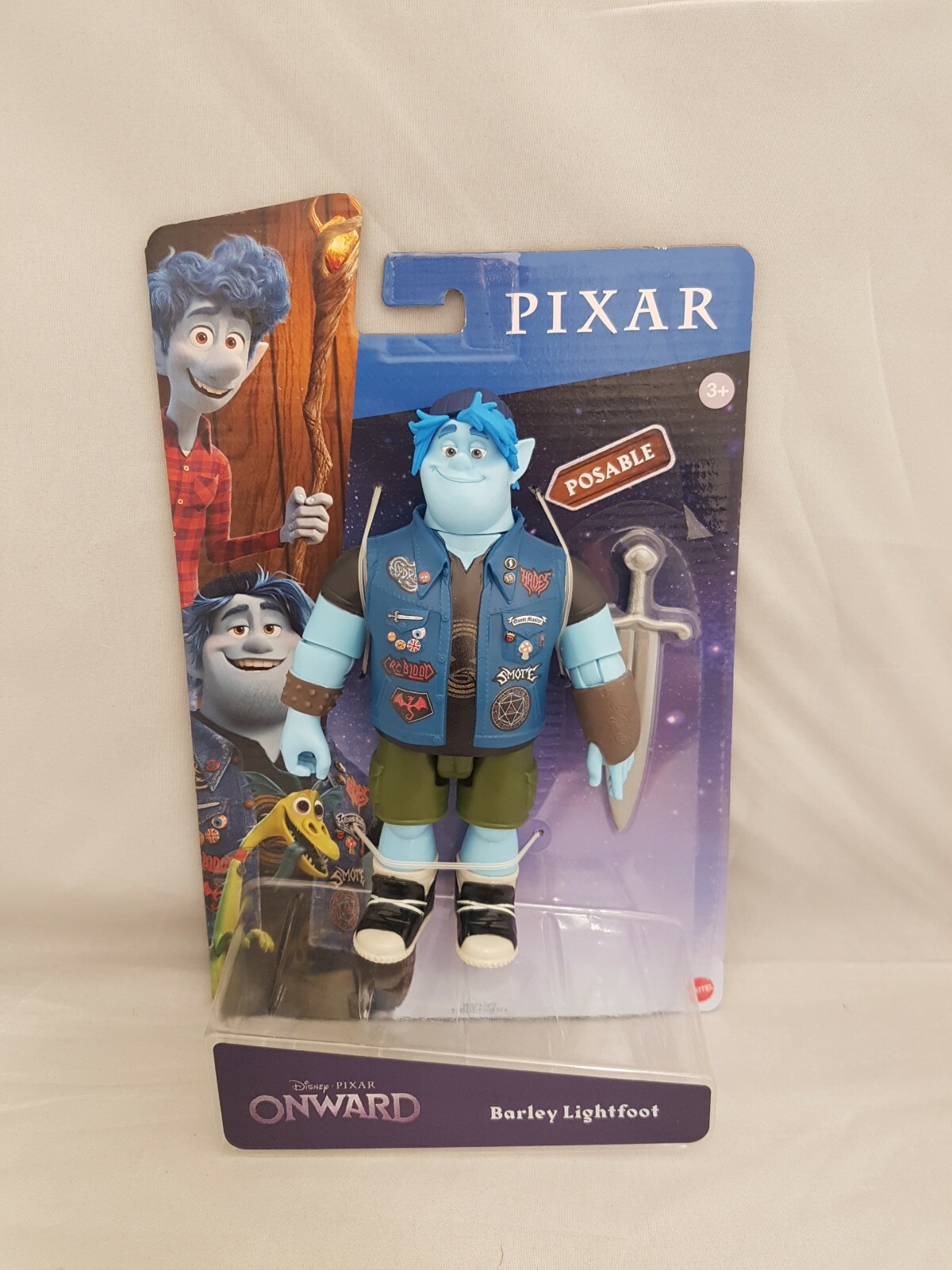 Disney Pixar Onward Barley Lightfoot 6.5"" Figure Mattel new