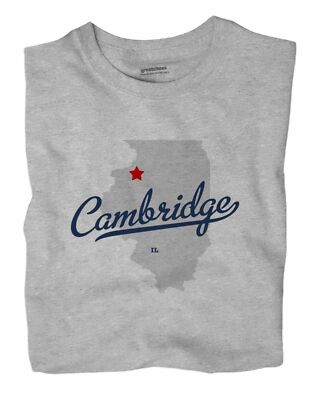 Cambridge Illinois IL Ill T-Shirt MAP