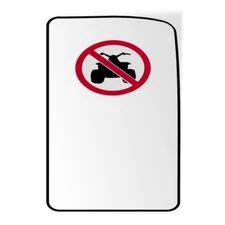 Vertical Vinyl Stickers Private Roads No Outside Vehicles Allowed Activity Sign