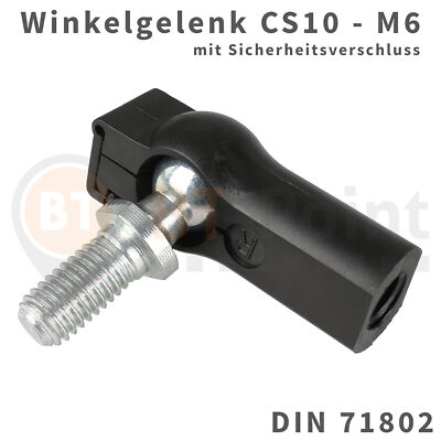 Kunststoff Winkelgelenk CS10 M6 Kugelgelenk Kugel Winkel Gelenk RC Modellbau C10