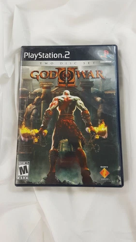 God of War II Sony PlayStation 2 PS2 Complete BLACK LABEL TESTED MINT 2 DISKS