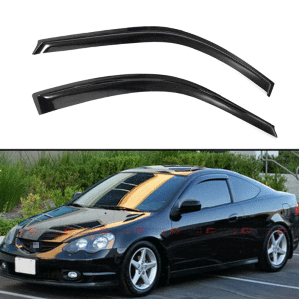 For 02 03 04 05 06 Acura RSX 2 Door Coupe DC5 Type S Window Visors Rain Guard 1F
