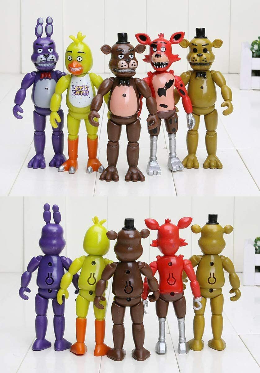 Five Nights At Freddy's FNAF 6'' Action Figures 5 Pcs toy birthday Xmas  Gift for Kids/B 