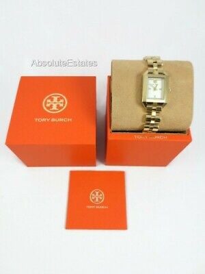 NEW Tory Burch Gold Stainless Steel Dalloway Ivory Dial NEW Tory Burch Gold Stainless Steel Dalloway Ivory Dial