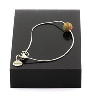 Armband Aus Edelstahl 1 Unakite Perle 8 Mm. Hergestellt In Frankreich