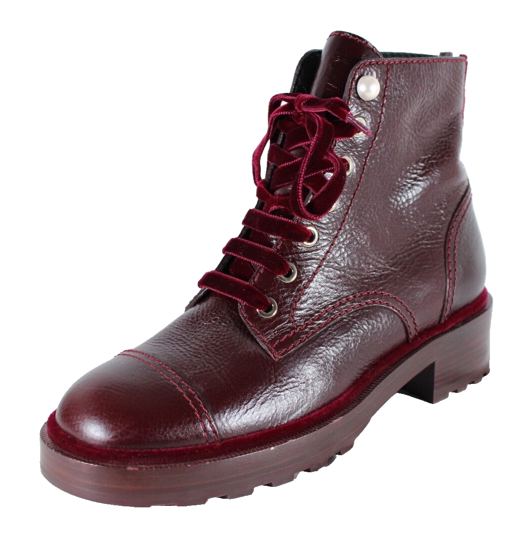 CHANEL 21P Burgundy Leather & Velvet Pearl Logo Details CHANEL 21P Burgundy Leather & Velvet Pearl Logo Details