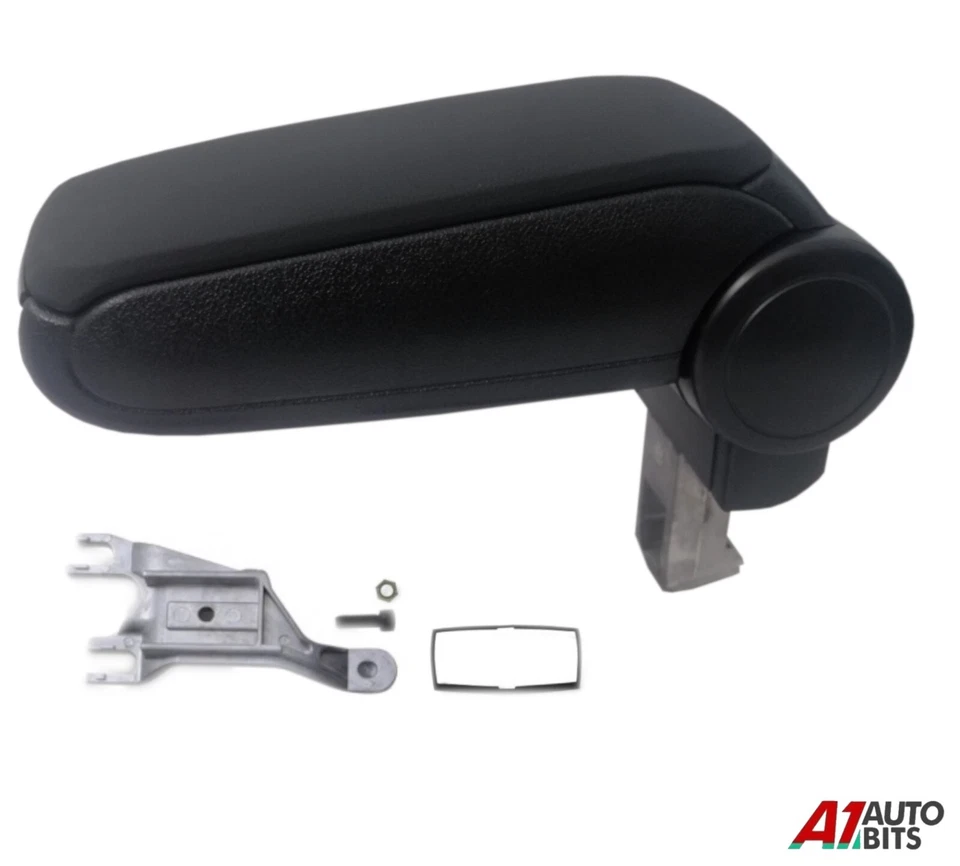 Fit For Audi A4 B6 / B7 2002 - 2008 Black Pu Leather Arm Rest Center Console - Image 2 of 4