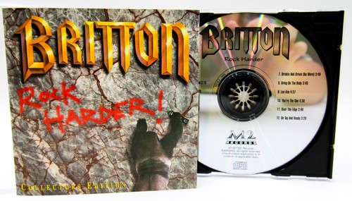 Britton "Rock Harder!" - 1988 / 1997 RE - M2 Records M2-0001 - Rock CD - Picture 2 of 7