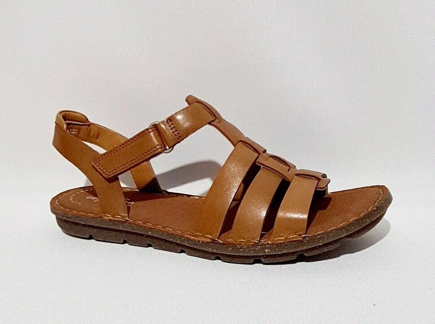 SANDALI CLARKS BLAKE JEWEL MARRONE CHIARO PELLE MARRONE DONNA SCARPE ESTIVE