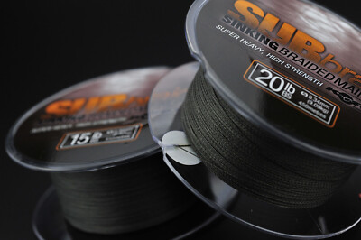 Korda Fishing Sinking Green Sub Braid Line 450m/1200m - All Breaking Strains