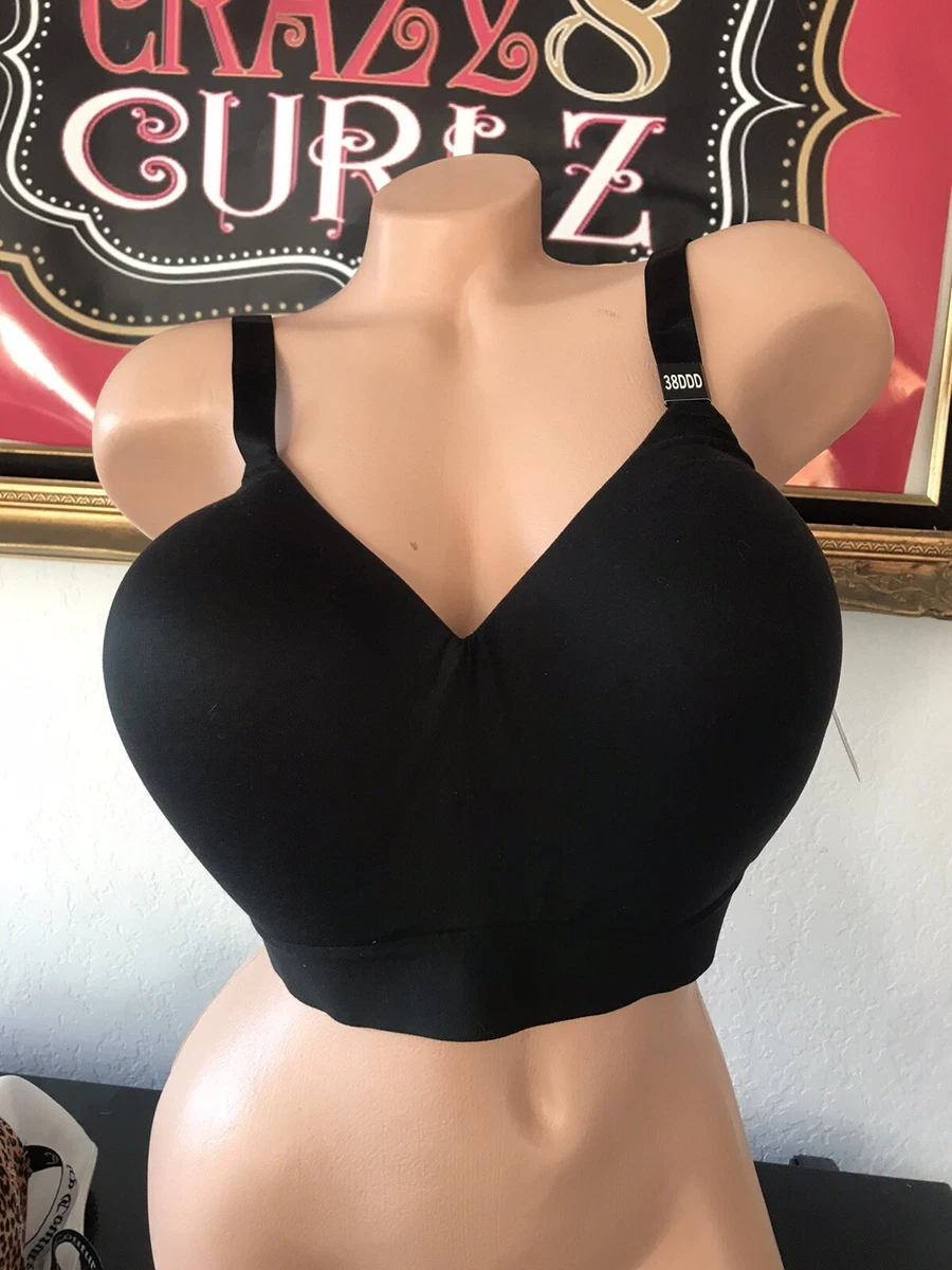 Paramour NWT Bra 38DDD Black LACE STUNNING FULL COVERAGE TAN 175030 SEXY  FUN