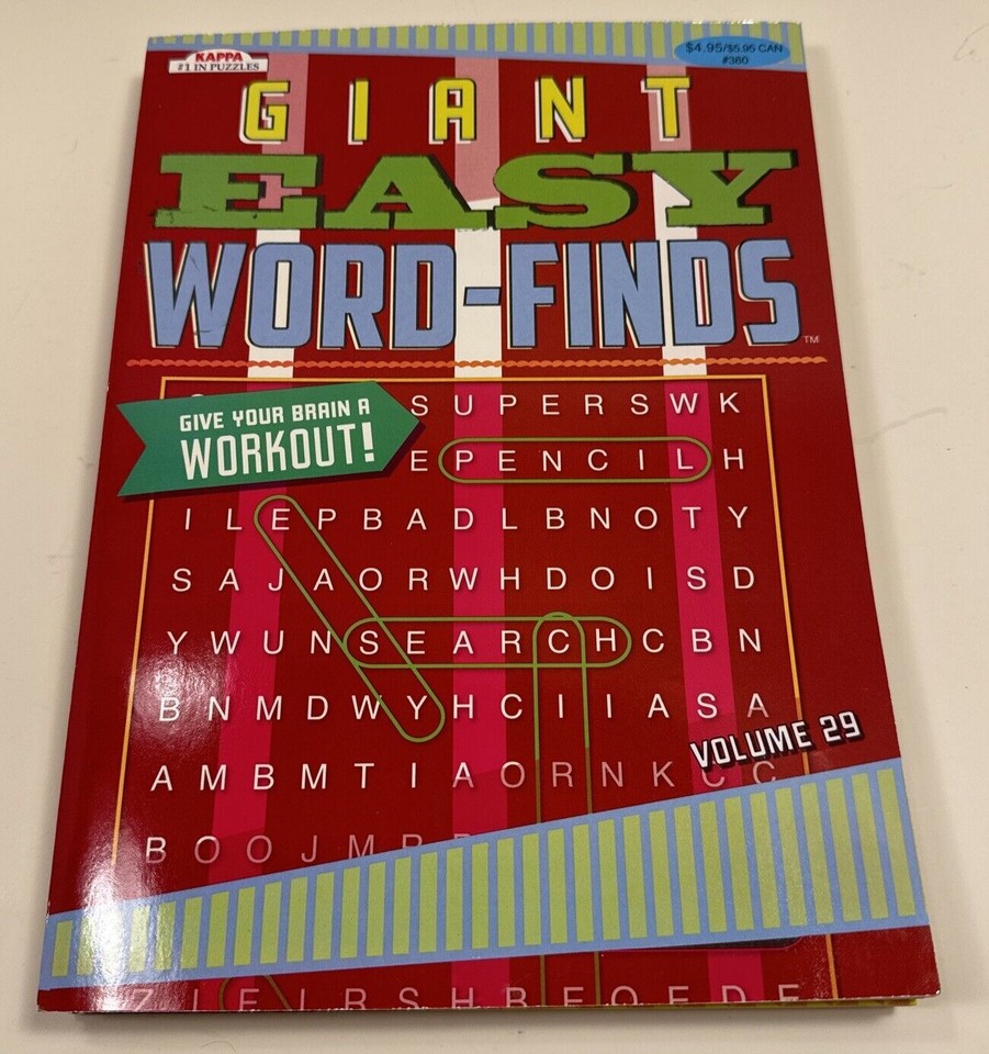 New Lot 4 Large Print Word Finds Puzzle Books Easy To Read Variety