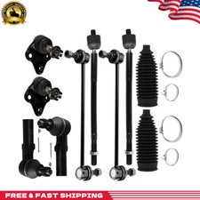 10pc Front Tie Rod Ends Sway Bars Lower Ball Joints For 2009-2018 Toyota Corolla