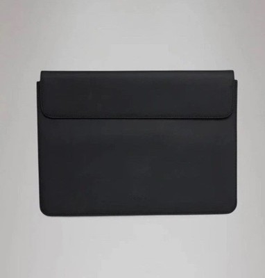 NWT Rains Laptop Portfolio 15  16  Black Monogram 16390 Sealed