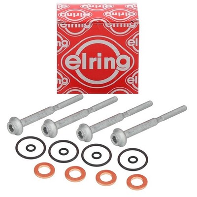4x ELRING Dichtungssatz Einspritzdüse + Schrauben für VW GOLF 6 PASSAT 2.0 TDI