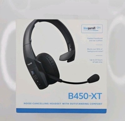  Blue Parrott B450-XT Wireless Bluetooth Noise Cancelling Headset blue parrot 