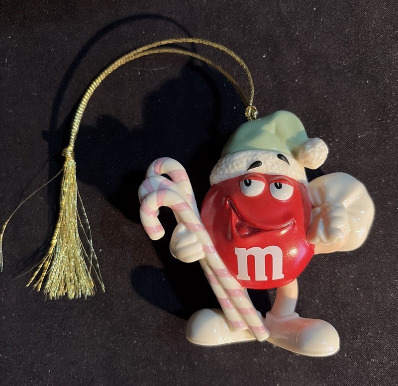 Lenox M&M's Red Character Ornament Dated 2008 RETIRED