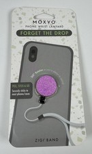 Moxyo Phone Wrist Universal Smartphone Lanyard - Pink Glitter/Black Lanyard